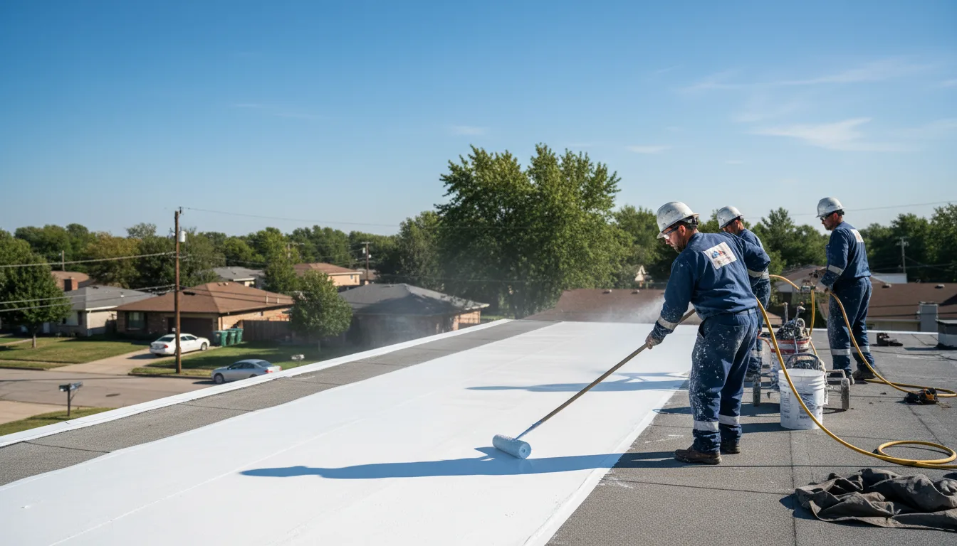 Commercial roof coating in Calcium, NY near me